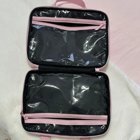 Betsey Johnson Pink Quilted Makeup Bag - Picture 7 of 10